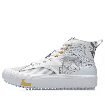 Кеды классические холщовые hi x disney Li-Ning, белый