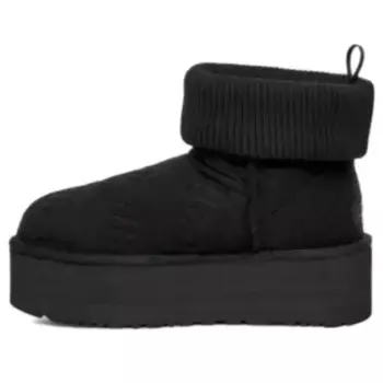 Кеды классические мини платформа войлочные Ugg, черный