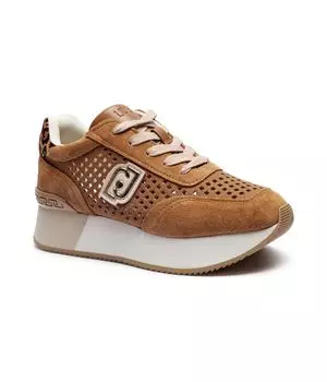 Кеды кожаные Liu Jo Dreamy 11, коричневый