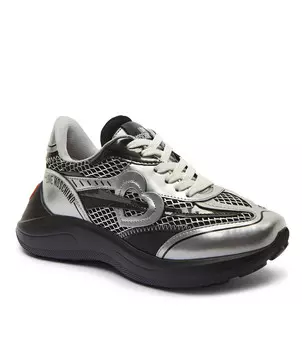 Кеды Love Moschino, серебро