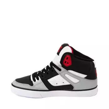 Кеды Mens DC Pure Hi Skate Shoe, черный/серый/красный