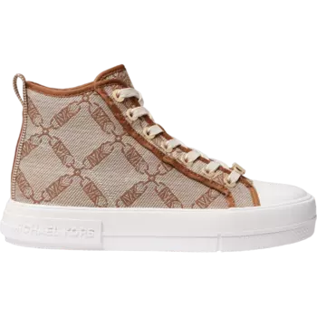 Кеды Michael Michael Kors Evy Empire Logo Jacquard, бежевый/коричневый