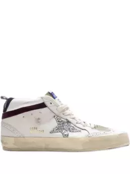Кеды Mid Star Glitter/White GOLDEN GOOSE, белый