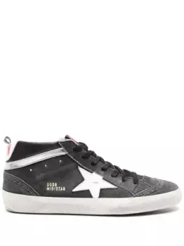 Кеды Mid Star с логотипом GOLDEN GOOSE, черный