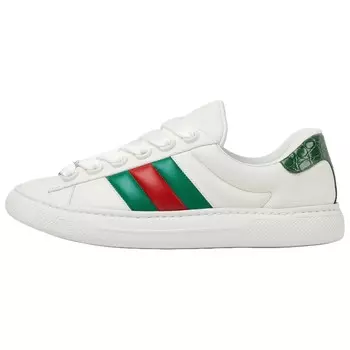 Кеды мужские, ACE обувь для скейтбординга Низкая белый Gucci