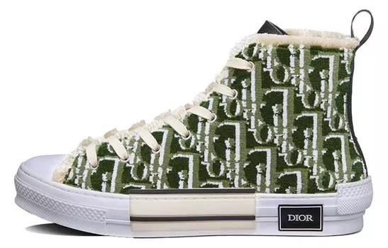 Кеды мужские Dior высокие, оливковый