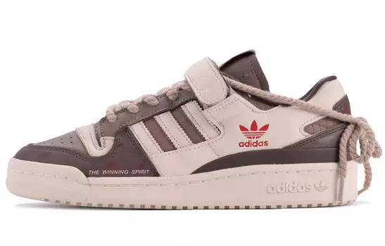 Кеды мужские, FORUM 84 обувь для скейтбординга Низкая Бежевый/Коричневый/Красный Adidas Originals