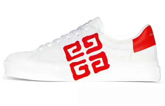 Кеды мужские Givenchy City Skateboarding, белый / красный