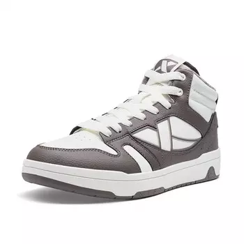 Кеды мужские, MAXX LITE Скейтборд обувь Мужские высокие белый парусные / тонущие сандаловое дерево коричневый Xtep