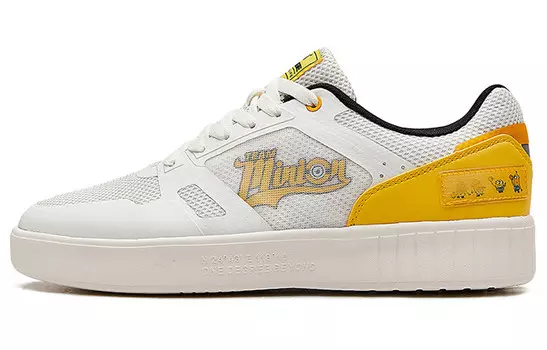 Кеды мужские, NFO обувь для скейтбординга низкая Белый/Желтый/Черный 361°
