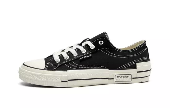 Кеды мужские низкие черные Hla