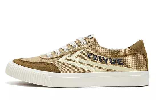 Кеды мужские низкие желтые/черные Feiyue