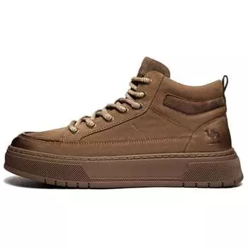 Кеды мужские, Обувь для скейтборда Мужская с высоким верхом Camel, цвет Earth Yellow