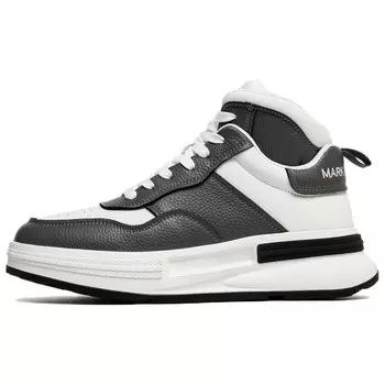 Кеды мужские, Обувь для скейтборда Мужская с высоким верхом Fairwhale, белый/коричневый