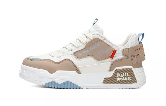 Кеды мужские, Обувь для скейтборда Мужская с высоким верхом Paul Frank, бежевый