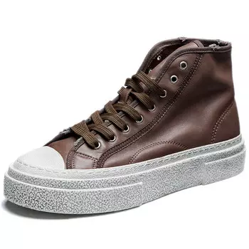 Кеды мужские, Обувь для скейтборда Мужская с высоким верхом Diengrley, черный