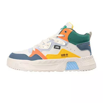 Кеды мужские, Обувь для скейтборда Мужская с высоким верхом Lpmx, белый