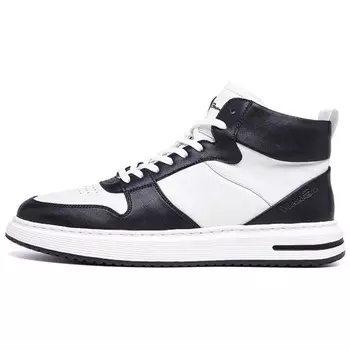 Кеды мужские, Обувь для скейтборда Мужская с высоким верхом Vicki Brown, белый/черный