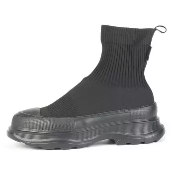 Кеды мужские, Обувь для скейтборда Мужская с высоким верхом Thai Points, черный