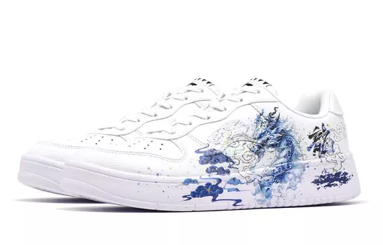 Кеды мужские, Обувь для скейтборда Pontoon Boats Men Low-Go White/Blue Lining