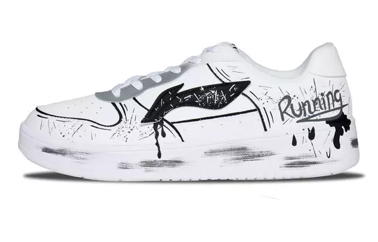 Кеды мужские, Обувь для скейтборда Pontoon Boats Men Low-Go White/Black Lining