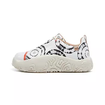 Кеды мужские, Обувь для скейтбординга Art Collection Мужская низкая, белый/черный U.In