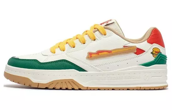 Кеды мужские, Обувь для скейтбординга Cloud Journey Series для мужчин с низким верхом 361°, белый/зеленый/желтый