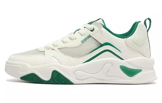 Кеды мужские, Обувь для скейтбординга Jincheng, мужская, низкая, белый/зеленый 361°