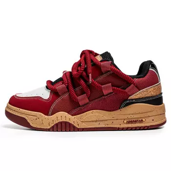 Кеды мужские, Обувь для скейтбординга Мужская низкая N6K8, цвет Burgundy