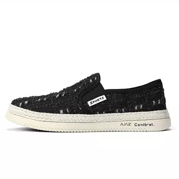 Кеды мужские, обувь для скейтбординга низкая Ajpap, черный