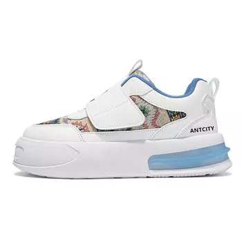 Кеды мужские, обувь для скейтбординга низкая Ant City, белый/синий