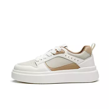 Кеды мужские, обувь для скейтбординга низкая Aokang, бежевый/серый