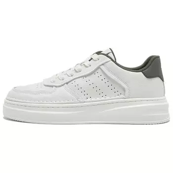 Кеды мужские, обувь для скейтбординга низкая Basto, белый/зеленый