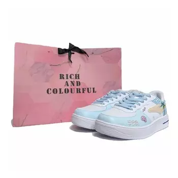 Кеды мужские, обувь для скейтбординга низкая белый/синий Erke