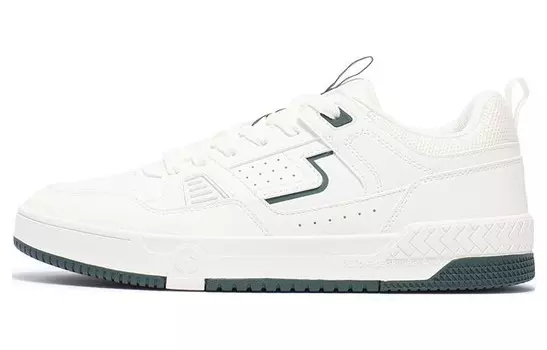 Кеды мужские, обувь для скейтбординга низкая белый/зеленый 361°