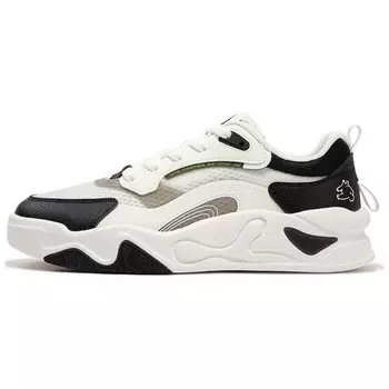 Кеды мужские, обувь для скейтбординга низкая белый/черный 361°