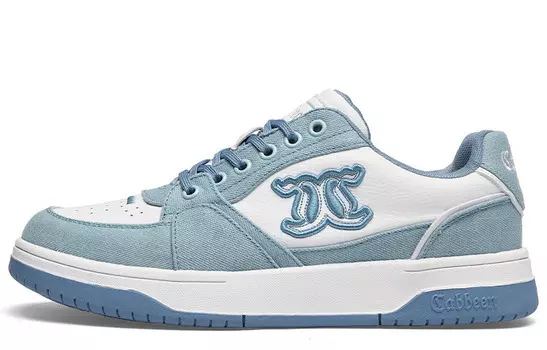 Кеды мужские, обувь для скейтбординга низкая белый Cabbeen