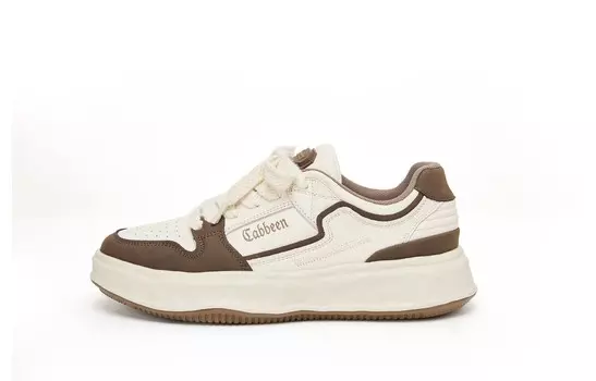 Кеды мужские, обувь для скейтбординга низкая белый Cabbeen