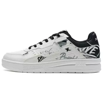 Кеды мужские, обувь для скейтбординга низкая белый/черный Xtep