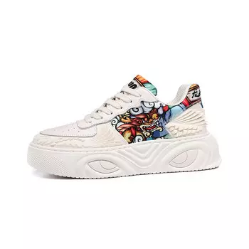 Кеды мужские, обувь для скейтбординга низкая белый Hunu