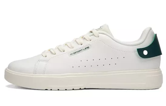 Кеды мужские, обувь для скейтбординга низкая белый/зеленый 361°