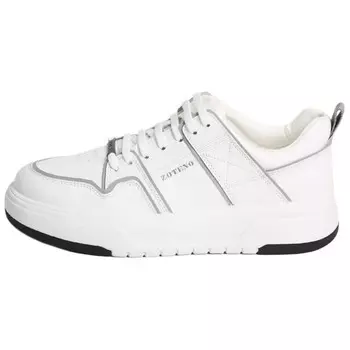 Кеды мужские, обувь для скейтбординга низкая белый Zoteno