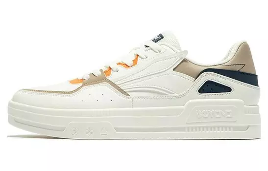 Кеды мужские, обувь для скейтбординга низкая белый/коричневый 361°