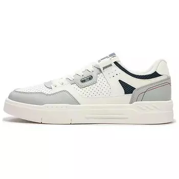 Кеды мужские, обувь для скейтбординга низкая Белый Серый 361°