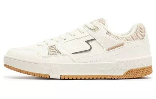 Кеды мужские, обувь для скейтбординга низкая белый/коричневый 361°