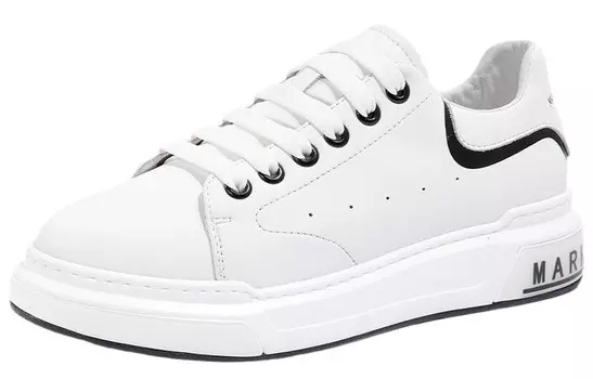 Кеды мужские, обувь для скейтбординга низкая белый/черный Fairwhale