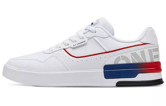 Кеды мужские, обувь для скейтбординга низкая белый/красный 361°