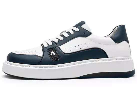 Кеды мужские, обувь для скейтбординга низкая белый/синий Desai