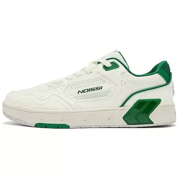 Кеды мужские, обувь для скейтбординга низкая белый/зеленый Qiaodan