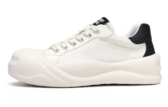 Кеды мужские, обувь для скейтбординга низкая белый/черный Trumppipe